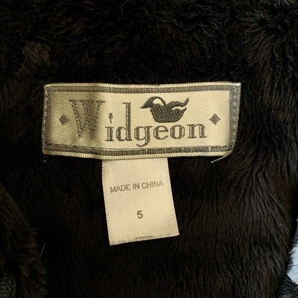 WIDGEON Hooded Faux Fur Vest Girls 5 5T Gray Soft Cozy Plush Zip-Up EUC Hood - Picture 6 of 7